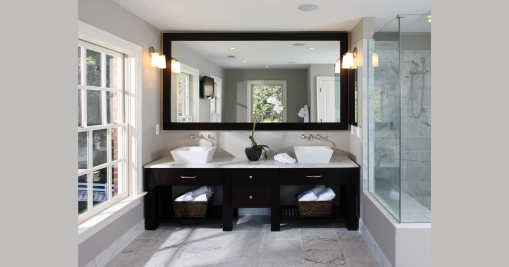 Towel Storage Baskets Under Open Vanities