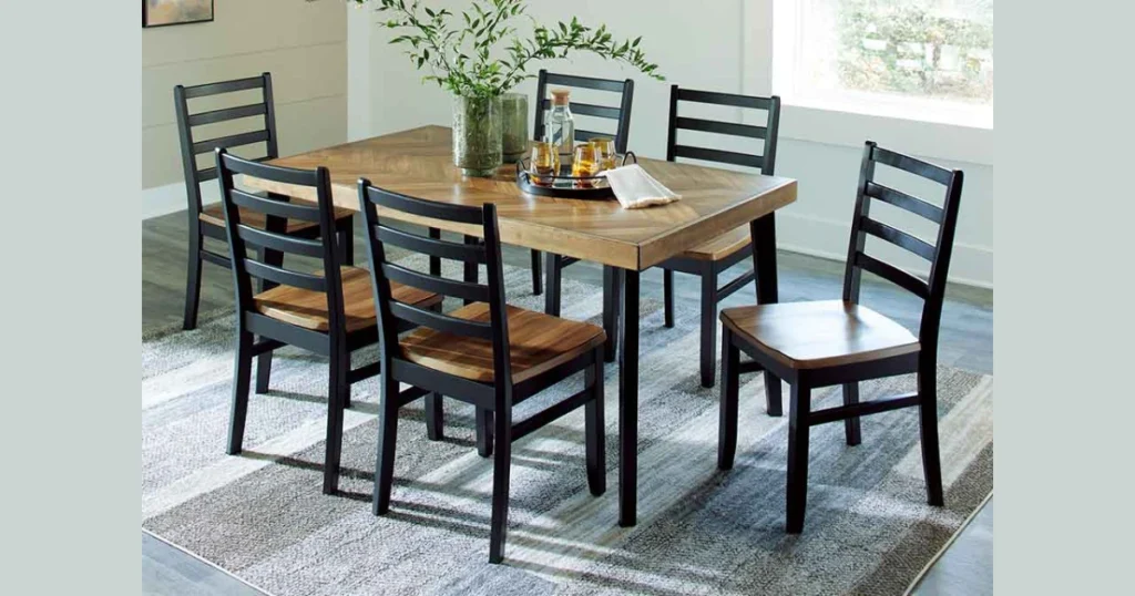 Two-Tone Dining Table Design