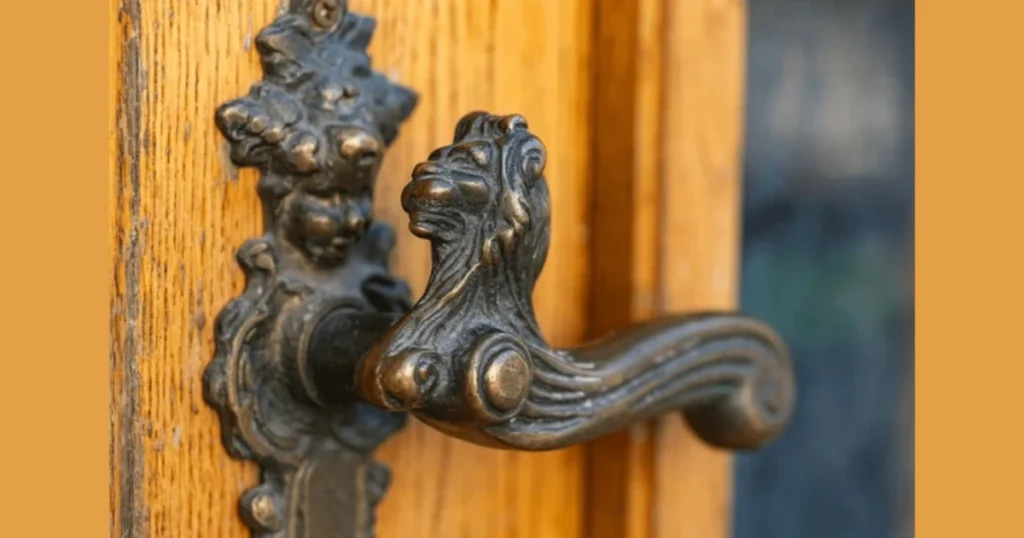 Vintage Brass Door Handle