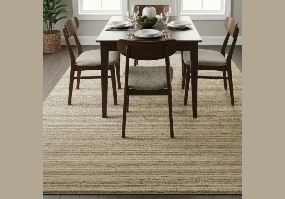 Warm Tone Carpet for Cozy Dining Areas
