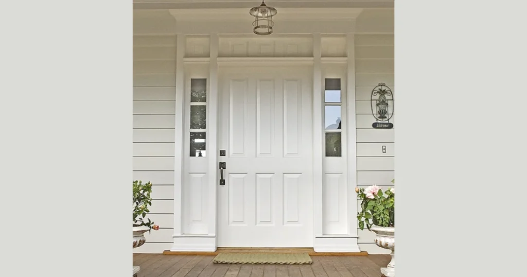 White Exterior Door Color