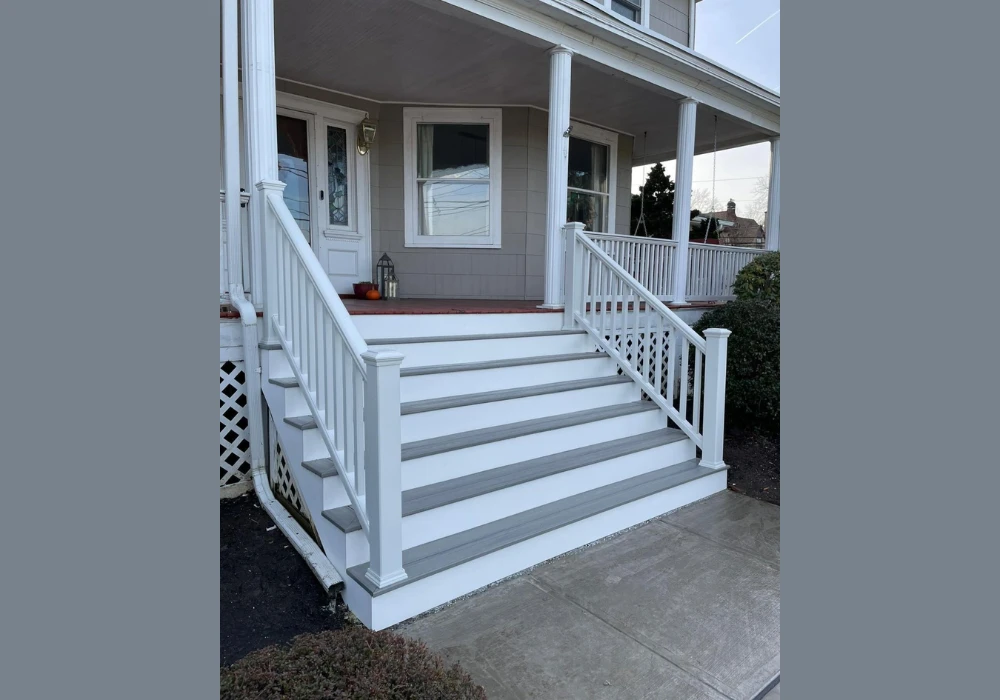 White Exterior Railing Ideas for a Fresh Look
