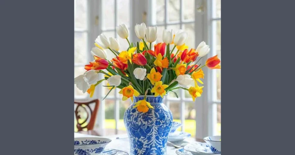 Wide Low Vase Centerpiece