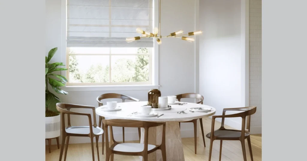 Wide Shade Dining Light Fixture