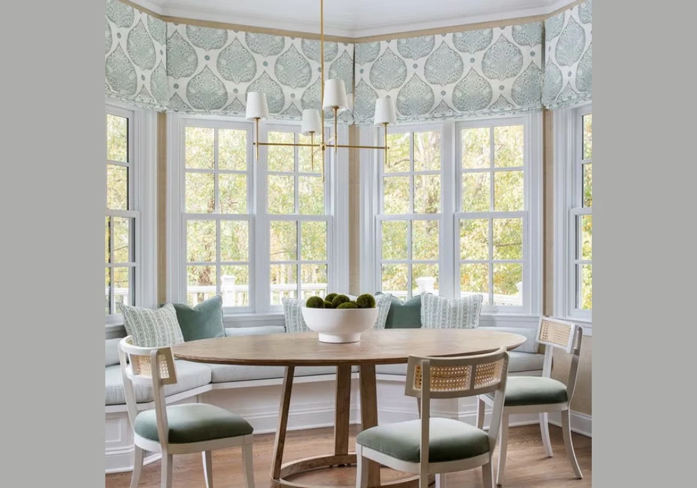 Window Side Dining Table for 8 for a Bright Open Feel