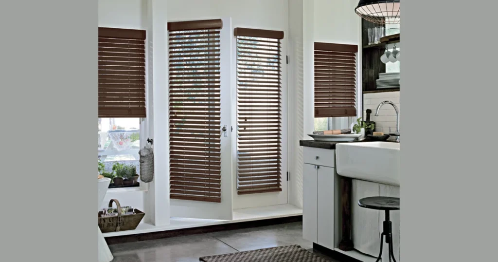 Wooden Blinds for Door Windows