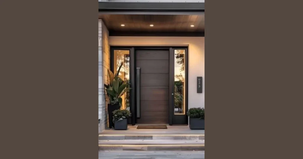 Wooden Front Entry Door Design