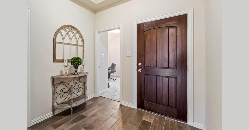 Wooden Interior Door with Natural Finish