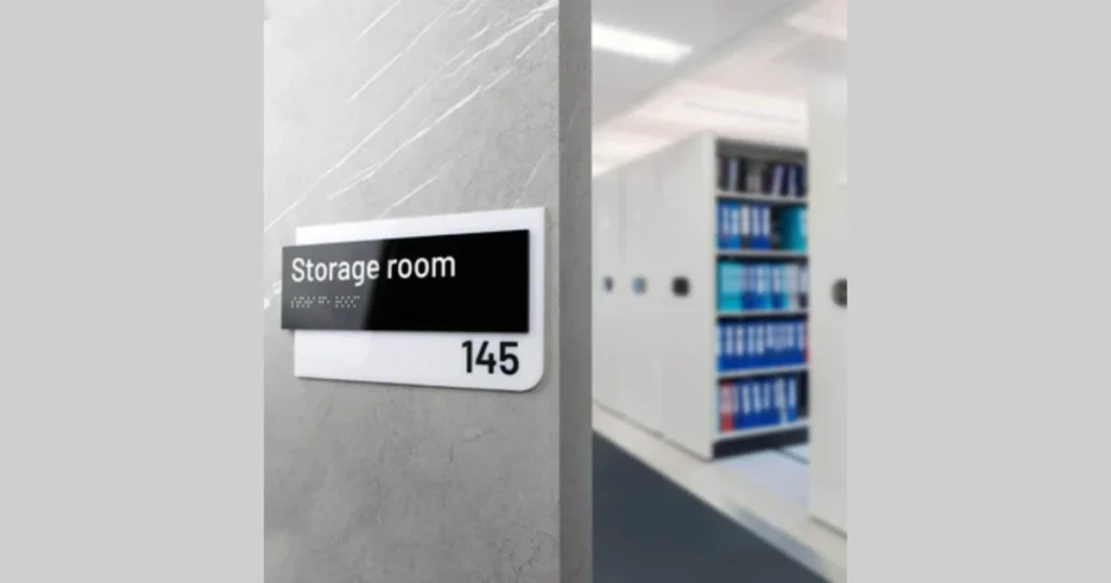 acrylic door signage