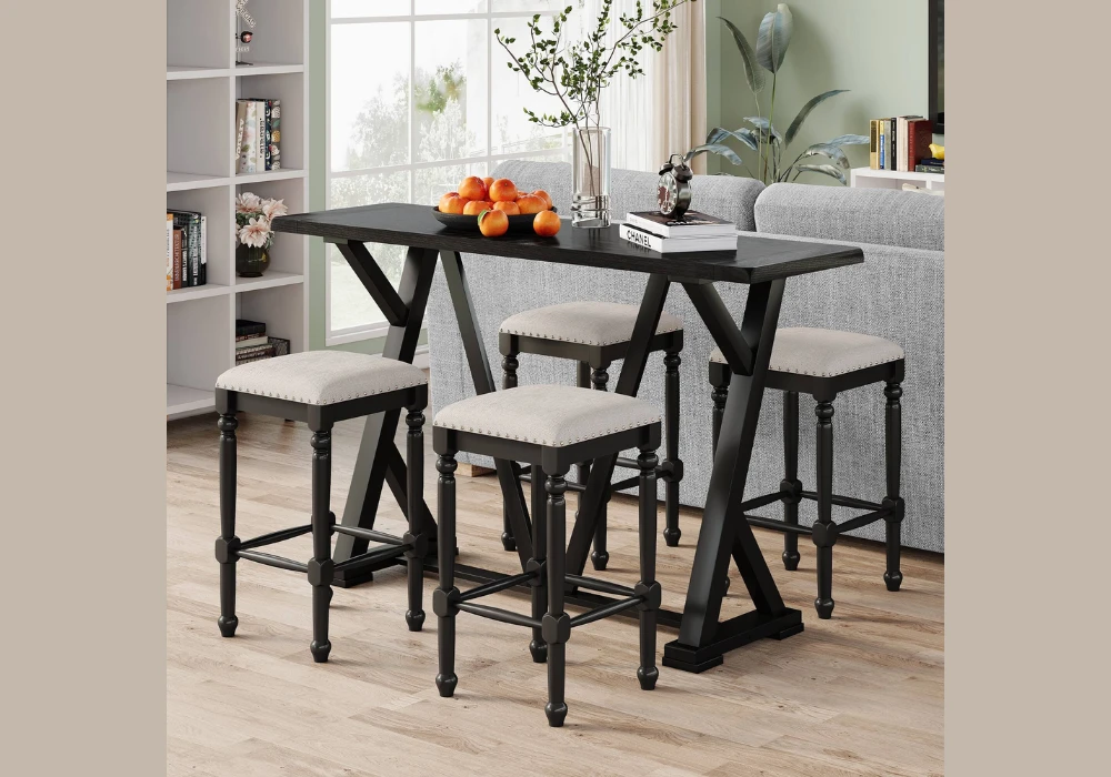 bar height small dining table