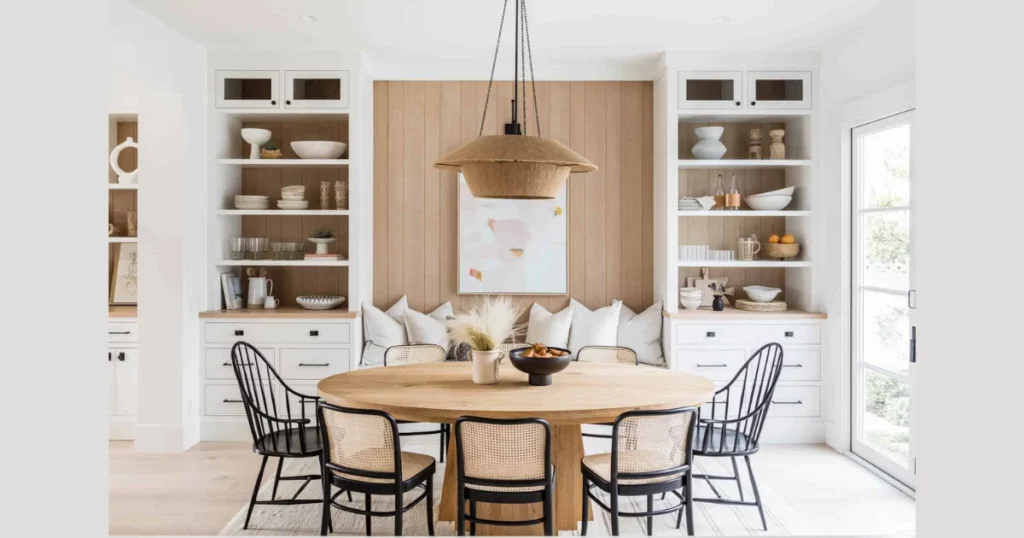 dining table makeover with seasonal decorations