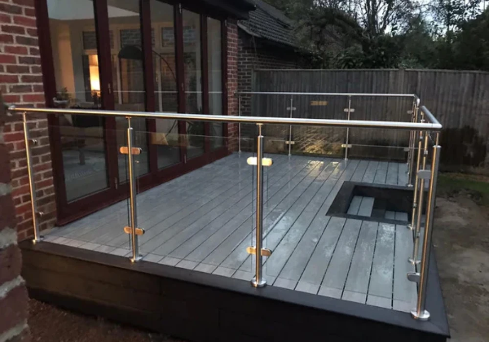 glass railing ideas for deck