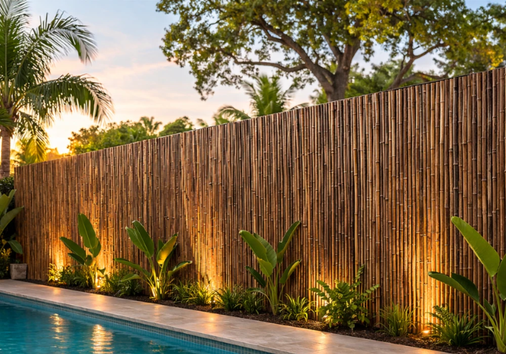 Bamboo Pool Railing Ideas for a Tropical Vibe