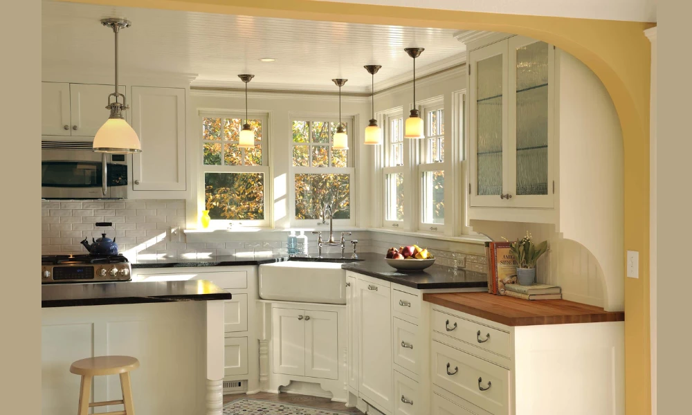 Corner kitchen sink idea for small or awkward layouts