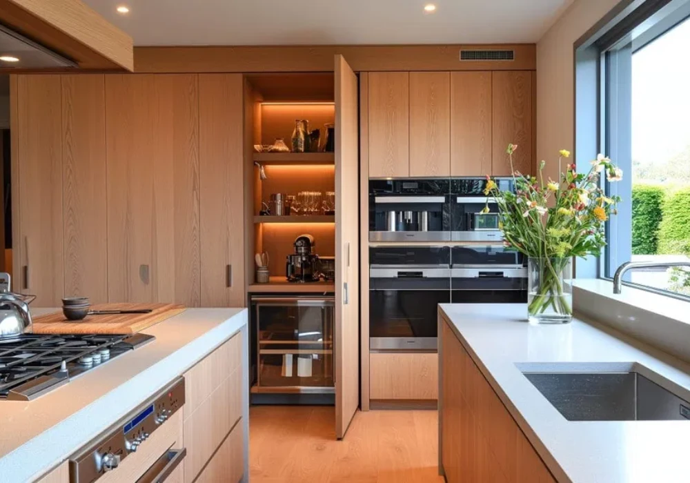 Built-In Appliances Kitchen Interior Design Idea