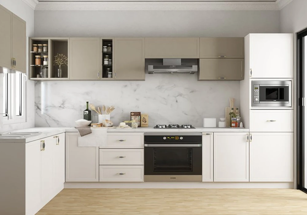 Built-In Storage Kitchen Interior Idea