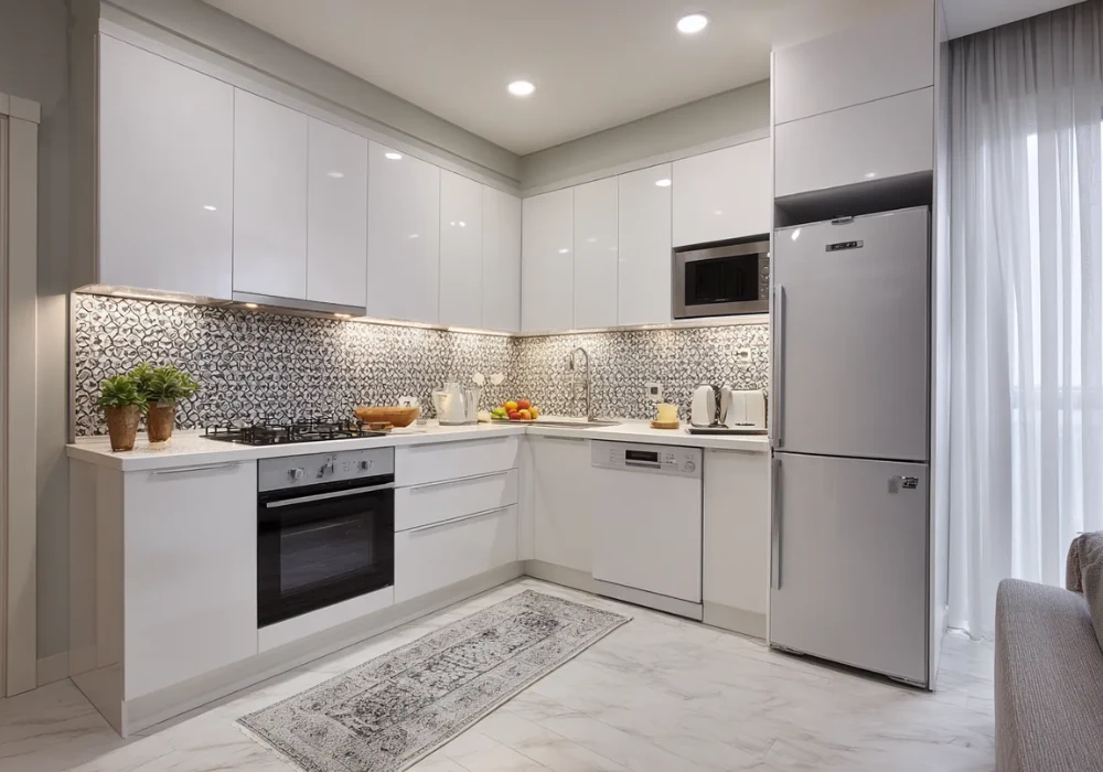 Compact Layout Kitchen Inspiration Idea