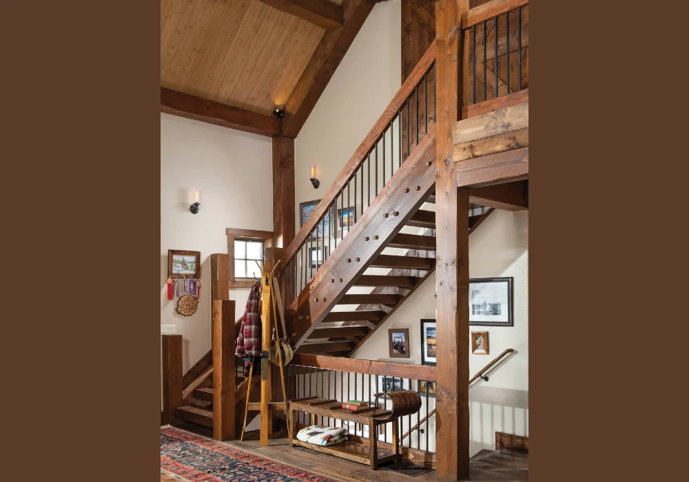 Distressed Wood Rustic Stair Railing Ideas