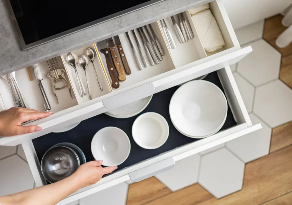 Drawer Divider Kitchen Organization Idea