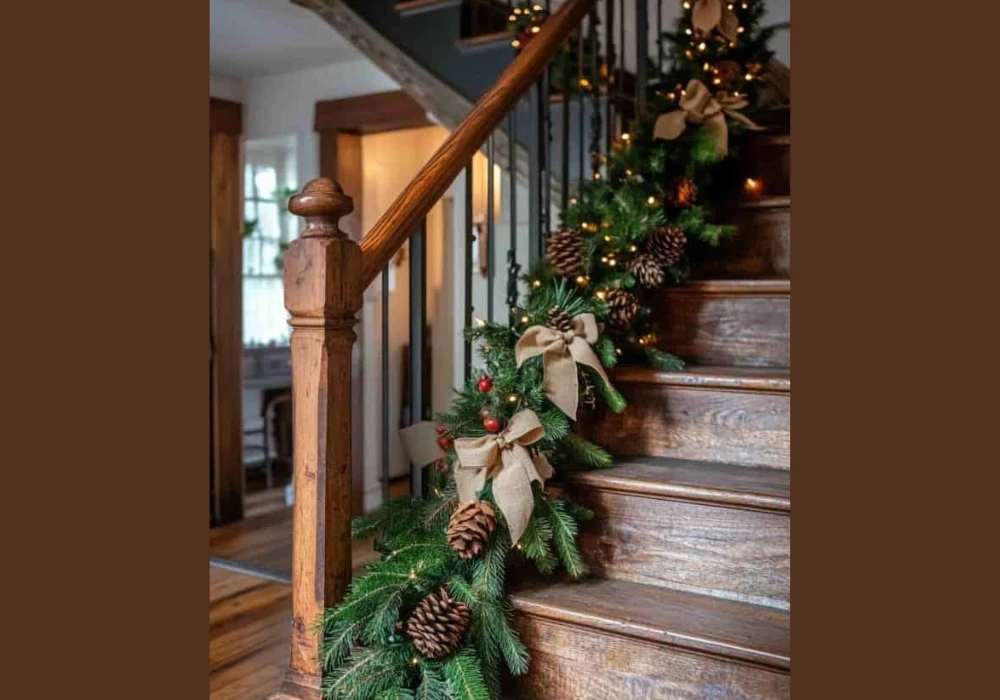 Garland with Ribbon Layers for a Soft Decorative Style