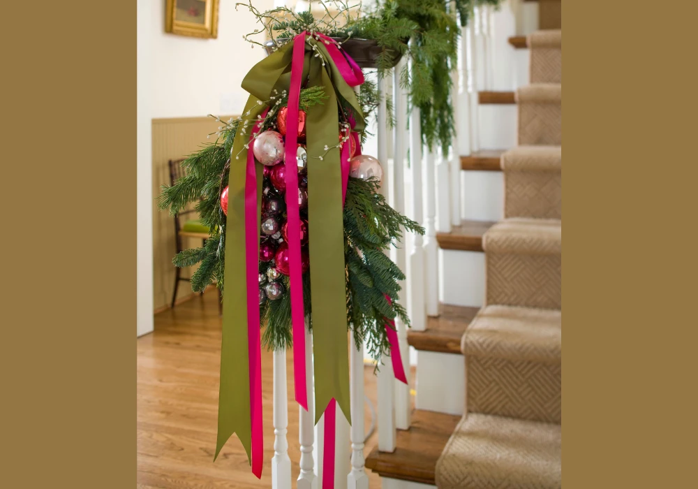 Garland with Ribbon Layers for a Soft Decorative Style