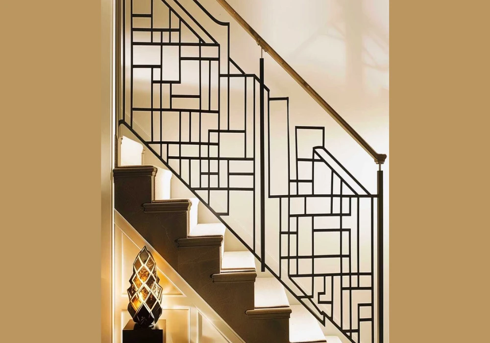 Geometric Metal Railings for a Bold Look