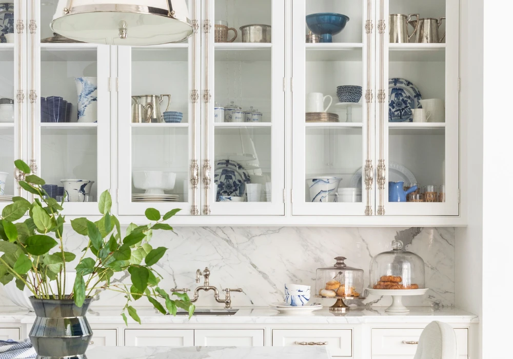 Glass Cabinet Door Kitchen Inspiration Idea