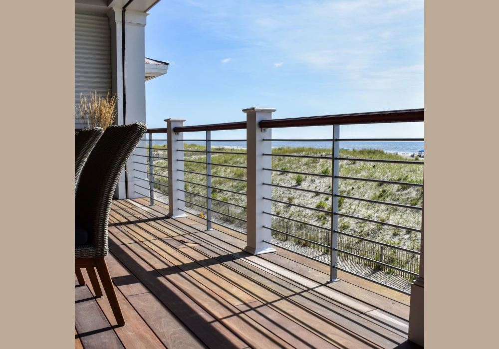 Horizontal Railings for a Modern Twist