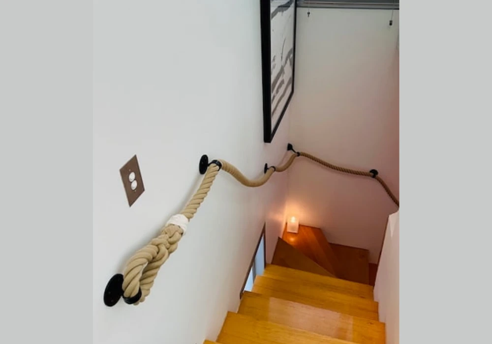 Industrial Rope Railings for a Rustic, Textured Look