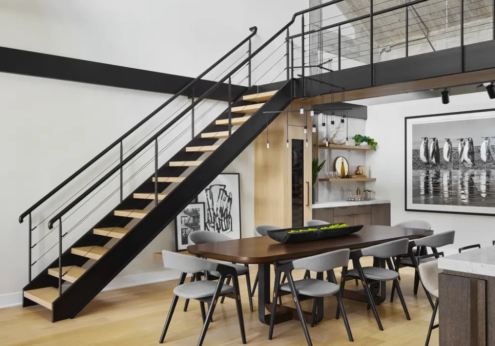 Industrial Style Metal Stair Railing Ideas for Bold, Raw Appeal