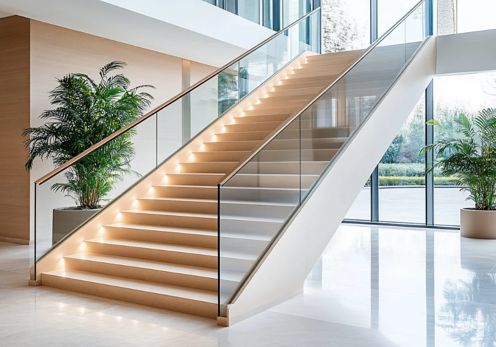 Install Glass Panels for a Sleek, Open Feel on railing