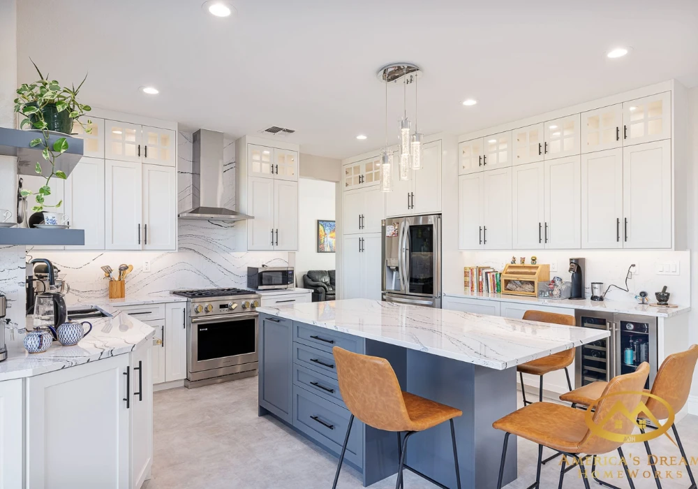 Island Kitchen Design for Social Homes