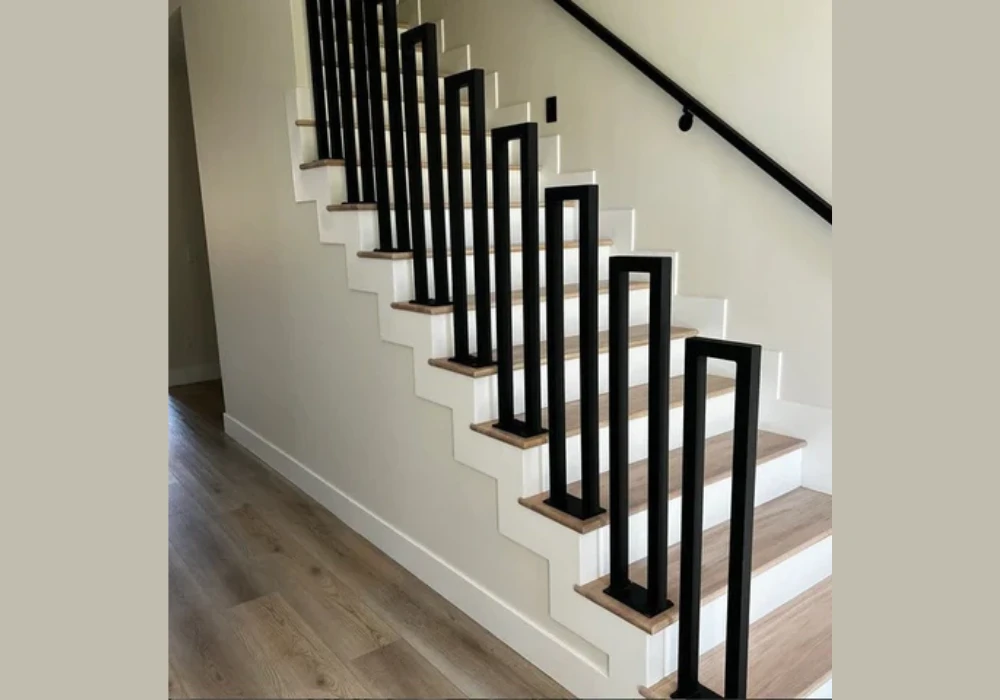 Matte Black Metal Stair Railing Ideas for a Subtle Modern Touch