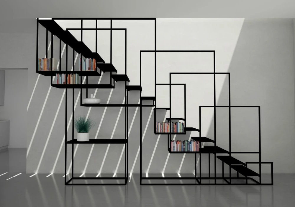 Matte Black Square Frame Modern Railing Ideas