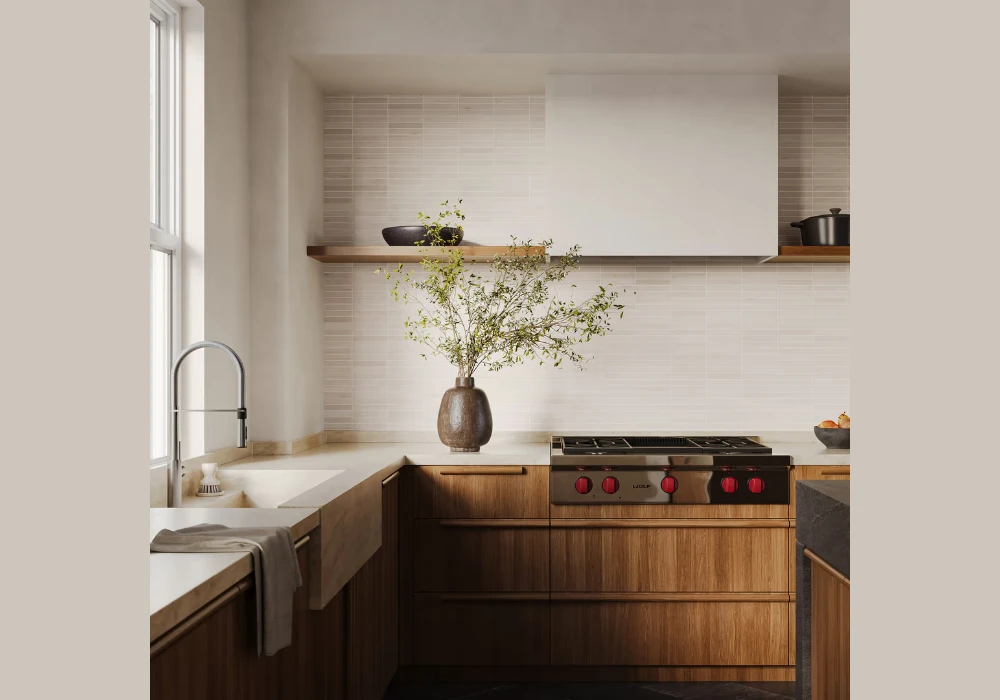 Matte Finish Kitchen Tile Backsplash Ideas
