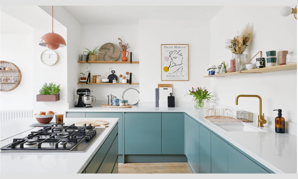 Stack plates and bowls for a neat layered look