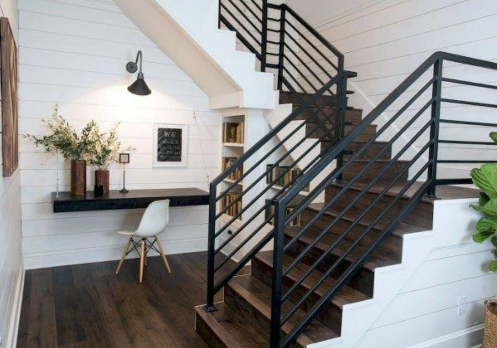 Modern Black Metal Indoor Railing Ideas