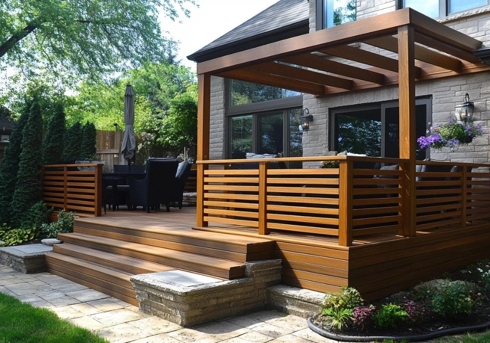 Modern Horizontal Porch Railing Ideas