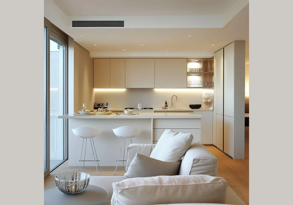 Open Layout Kitchen Interior Idea