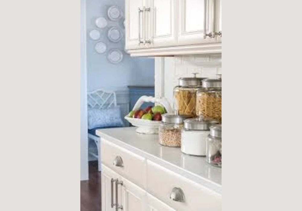 Decorative Glass Jars for Kitchen Counter Organization