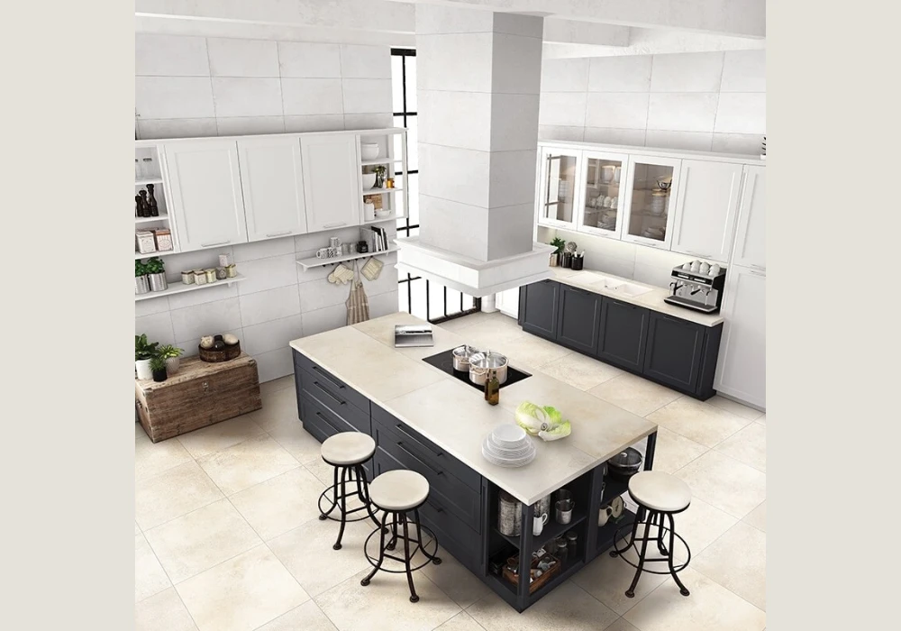 Porcelain Tile Kitchen Flooring for Heavy Use Areas