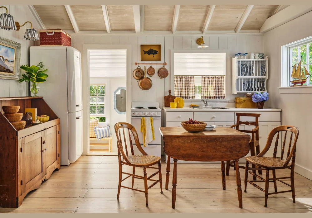 Wooden Dining Table for Classic Kitchen Look