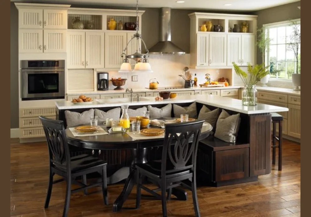 Kitchen Island Dining Table Combo Idea