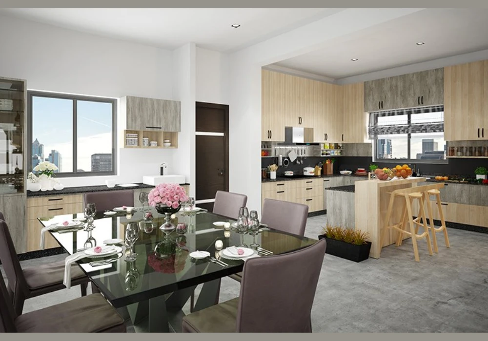 Glass Top Kitchen Dining Table Idea