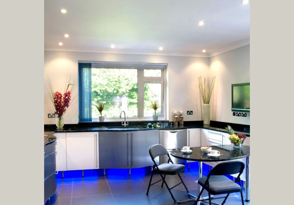 Recessed Lighting Above Kitchen Table Idea