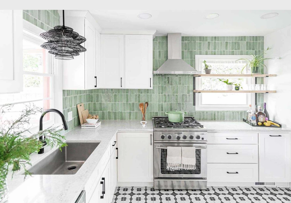 Add a Stylish Kitchen Backsplash for Easy Maintenance