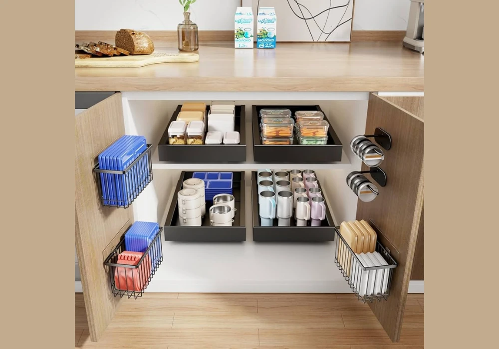 Sliding Drawer Organizers for Tupperware