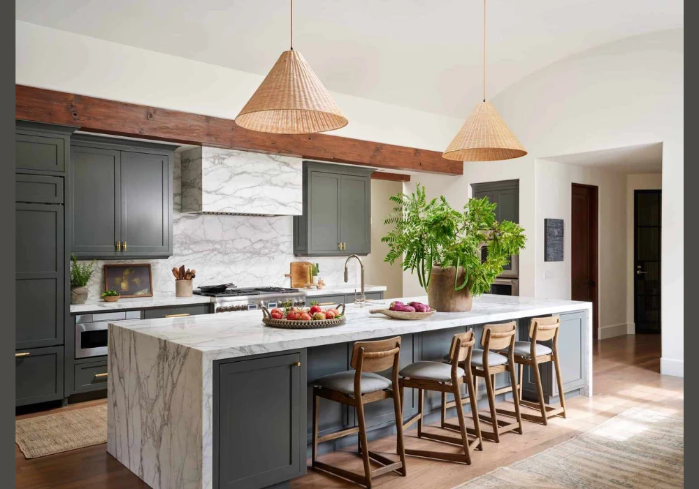 Kitchen Island with Built In Storage Drawers for a Highly Organised Kitchen