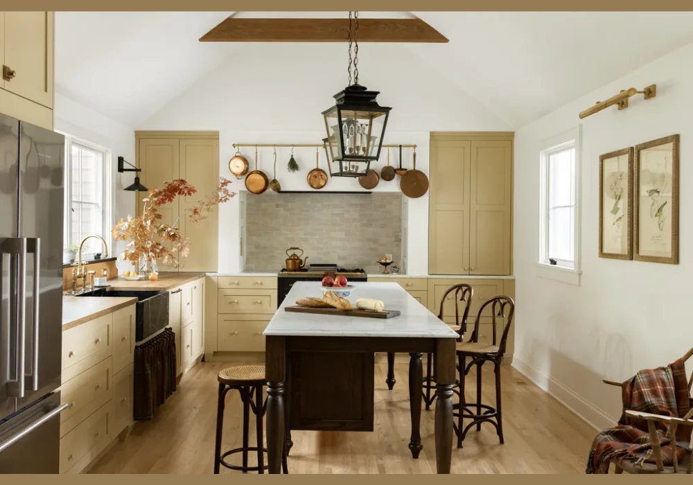  Rustic Wooden Kitchen Island Design for Warm Look