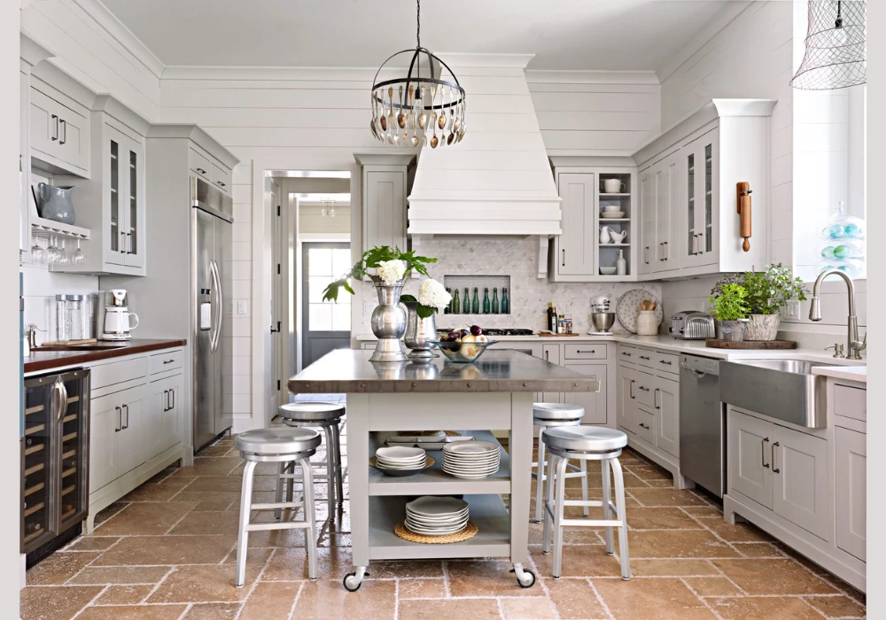 Spice Rack and Condiment Display for a Chef Inspired Island Decoration